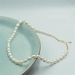 Smykish Halskæde - Pearly Necklace mellem-stor, Pearl